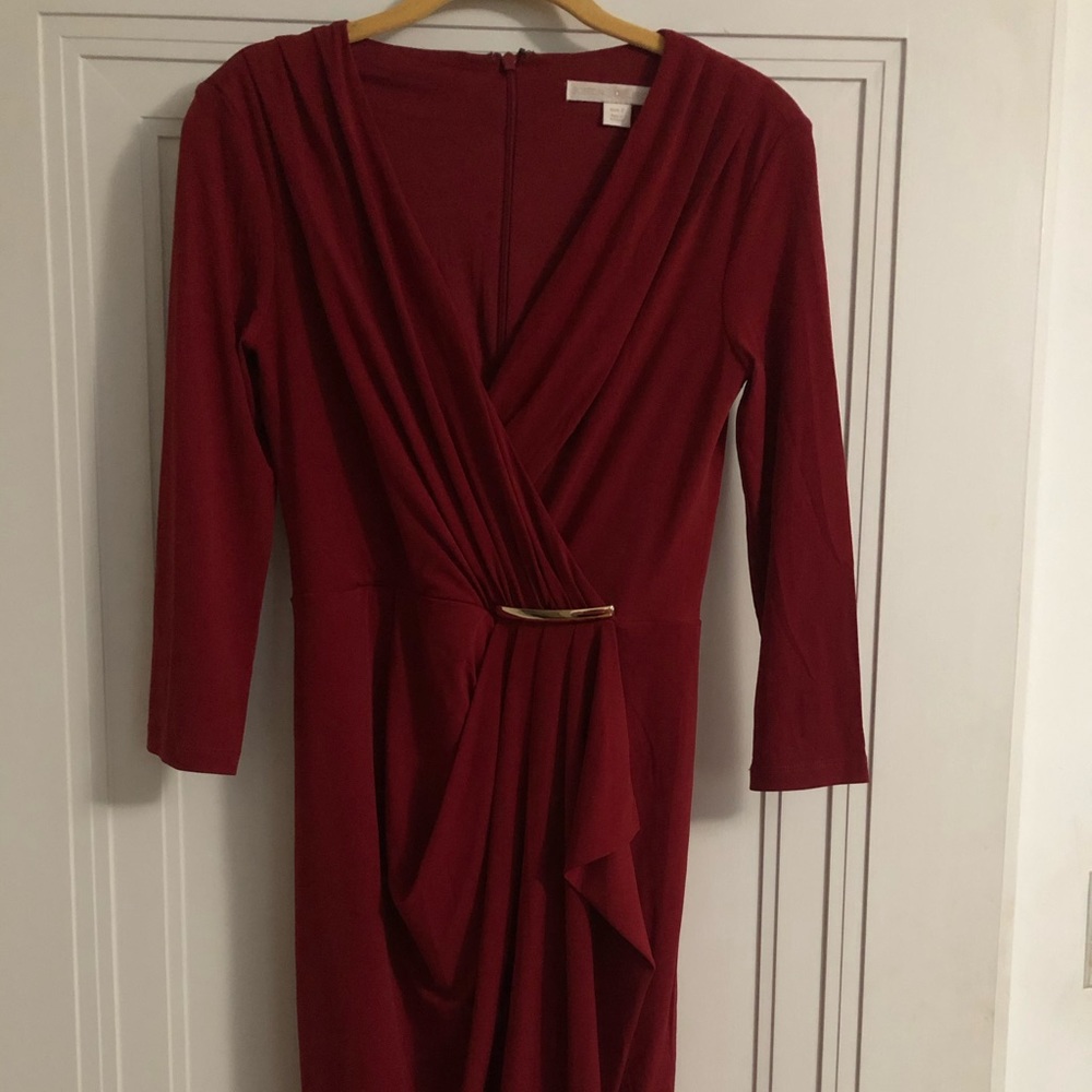 Boston Proper Red Dress-2